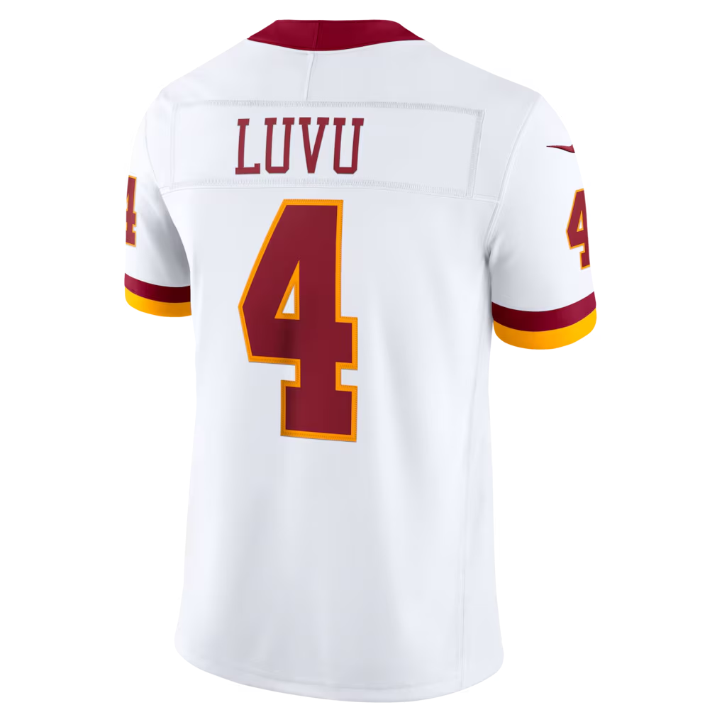 Kooe W.Commanders #4 Frankie Luvu White Vapor F.U.S.E. Stitched Limited Jerseys