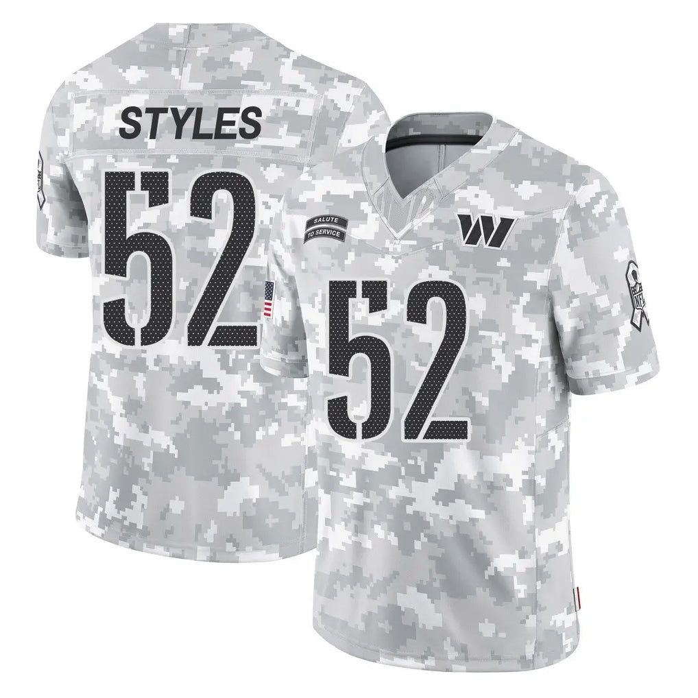 Kooe W.Commanders #52 Sonny Styles Player Arctic Camo Limited Salute To Service Home Game Stitched Jerseys