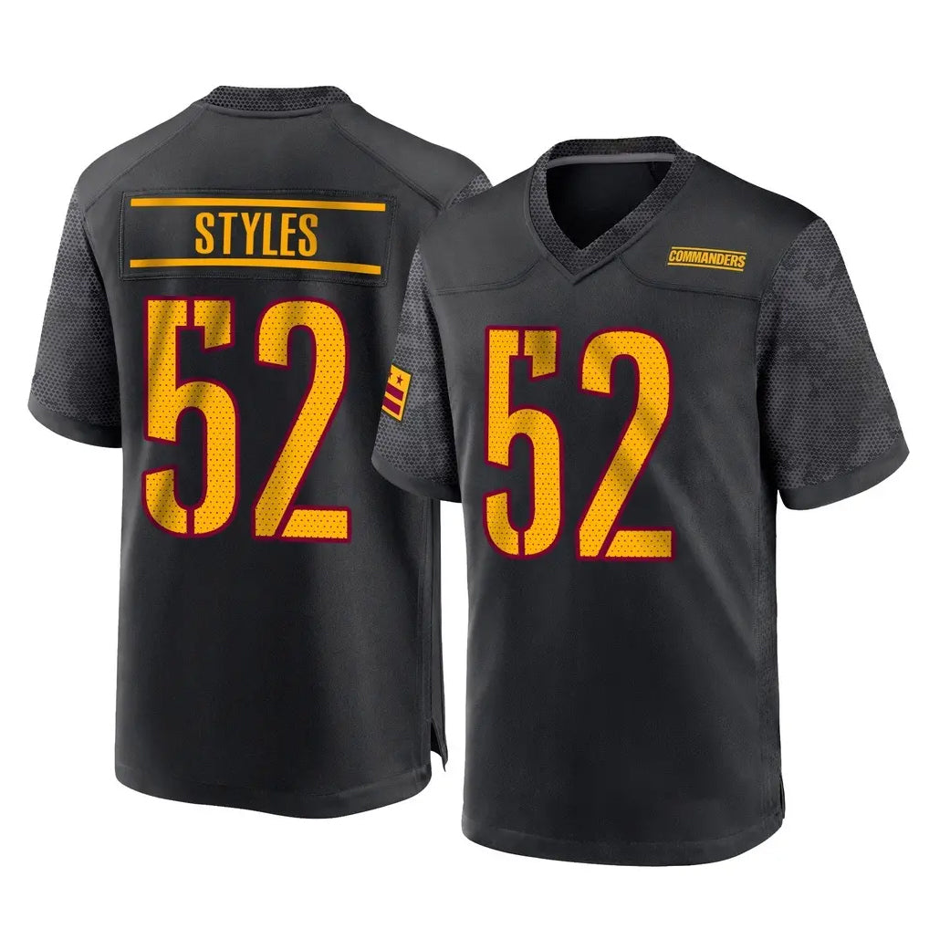 Kooe W.Commanders #52 Sonny Styles Player Black Home Game Stitched Jerseys
