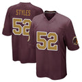 Kooe W.Commanders #52 Sonny Styles Player Burgundy Alternate Home Game Stitched Jerseys