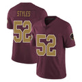 Kooe W.Commanders #52 Sonny Styles Player Burgundy Alternate Vapor Untouchable Home Game Stitched Jerseys