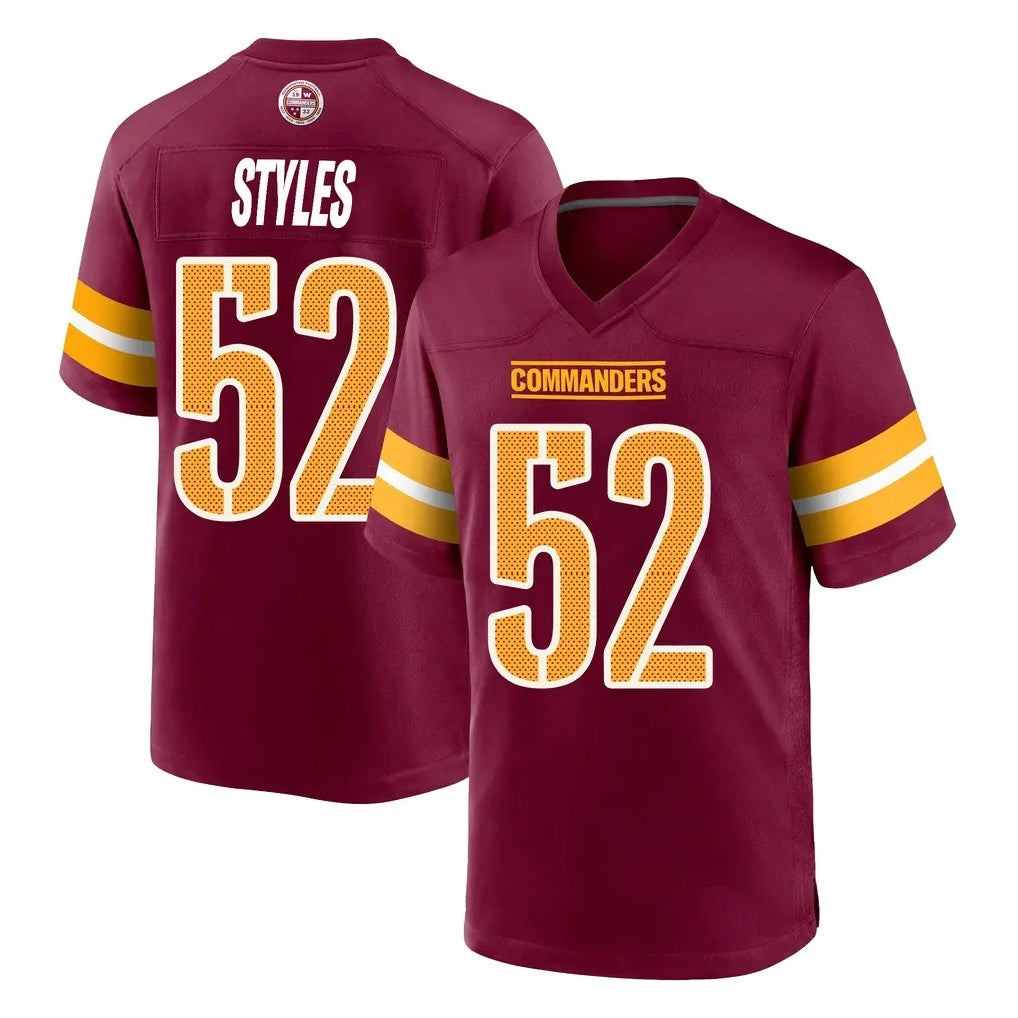 Kooe W.Commanders #52 Sonny Styles Player Burgundy Home Game Stitched Jerseys