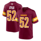 Kooe W.Commanders #52 Sonny Styles Player Burgundy Home Game Stitched Jerseys