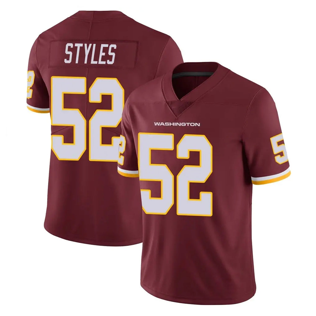 Kooe W.Commanders #52 Sonny Styles Player Burgundy Limited Team Color Vapor Untouchable Home Game Stitched Jerseys