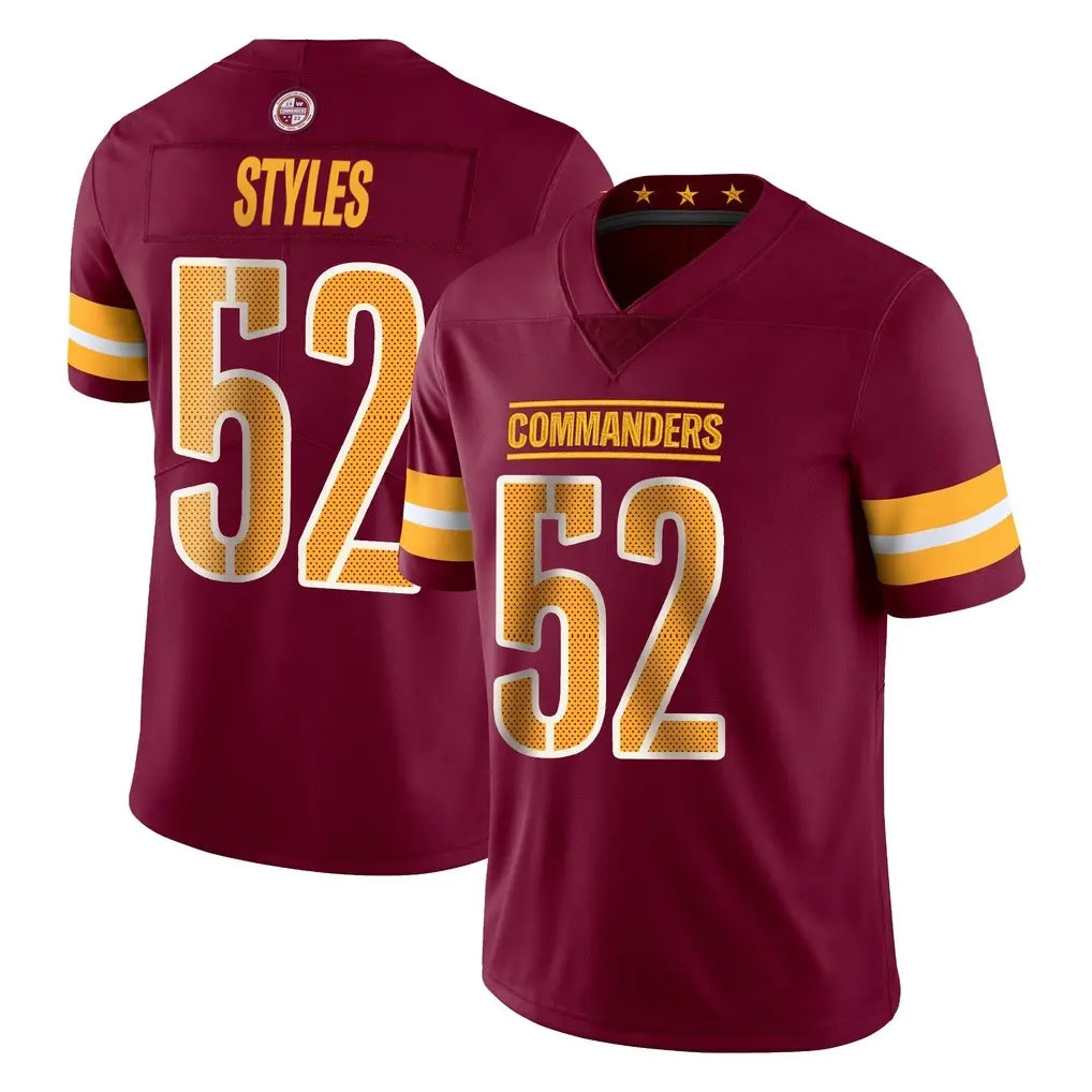 Kooe W.Commanders #52 Sonny Styles Player Burgundy Limited Vapor Home Game Stitched Jerseys