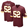 Kooe W.Commanders #52 Sonny Styles Player Burgundy Team Color Home Game Stitched Jerseys