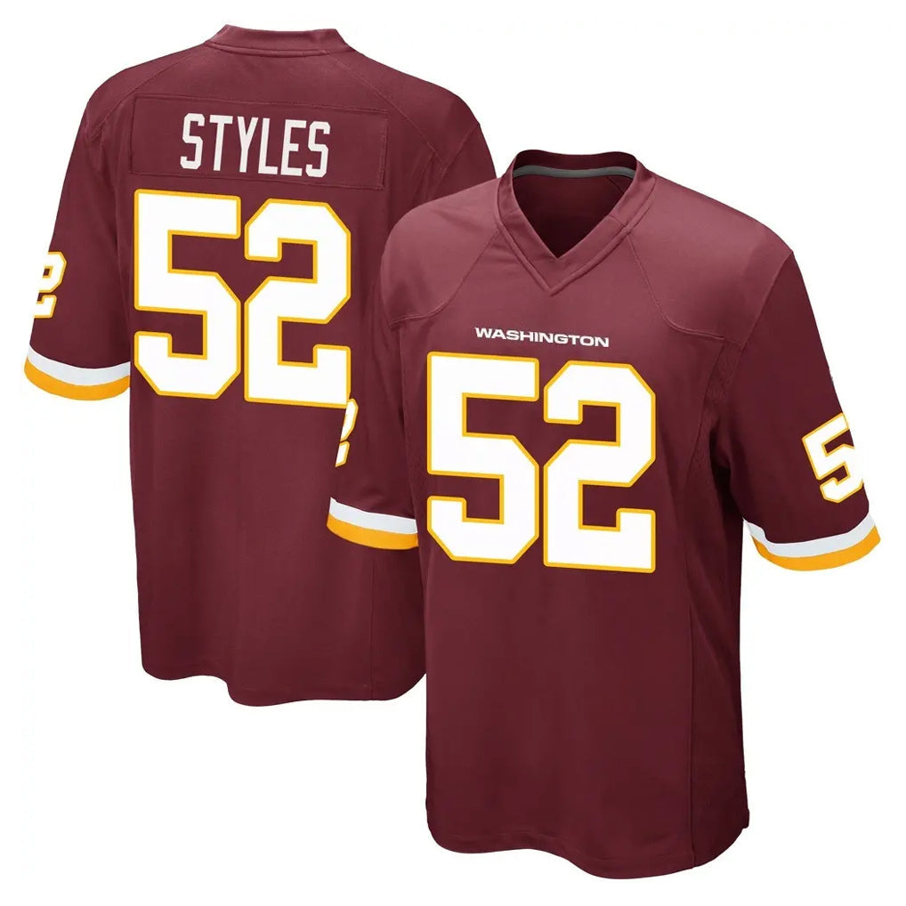 Kooe W.Commanders #52 Sonny Styles Player Burgundy Team Color Home Game Stitched Jerseys