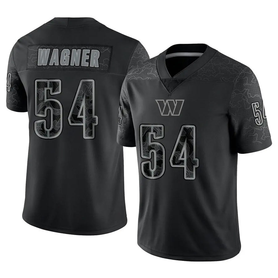 Kooe W.Commanders #54 Bobby Wagner Player Black RFLCTV Limited Stitched Jerseys