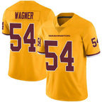 Kooe W.Commanders #54 Bobby Wagner Player Limited Gold Color Rush Stitched Jerseys