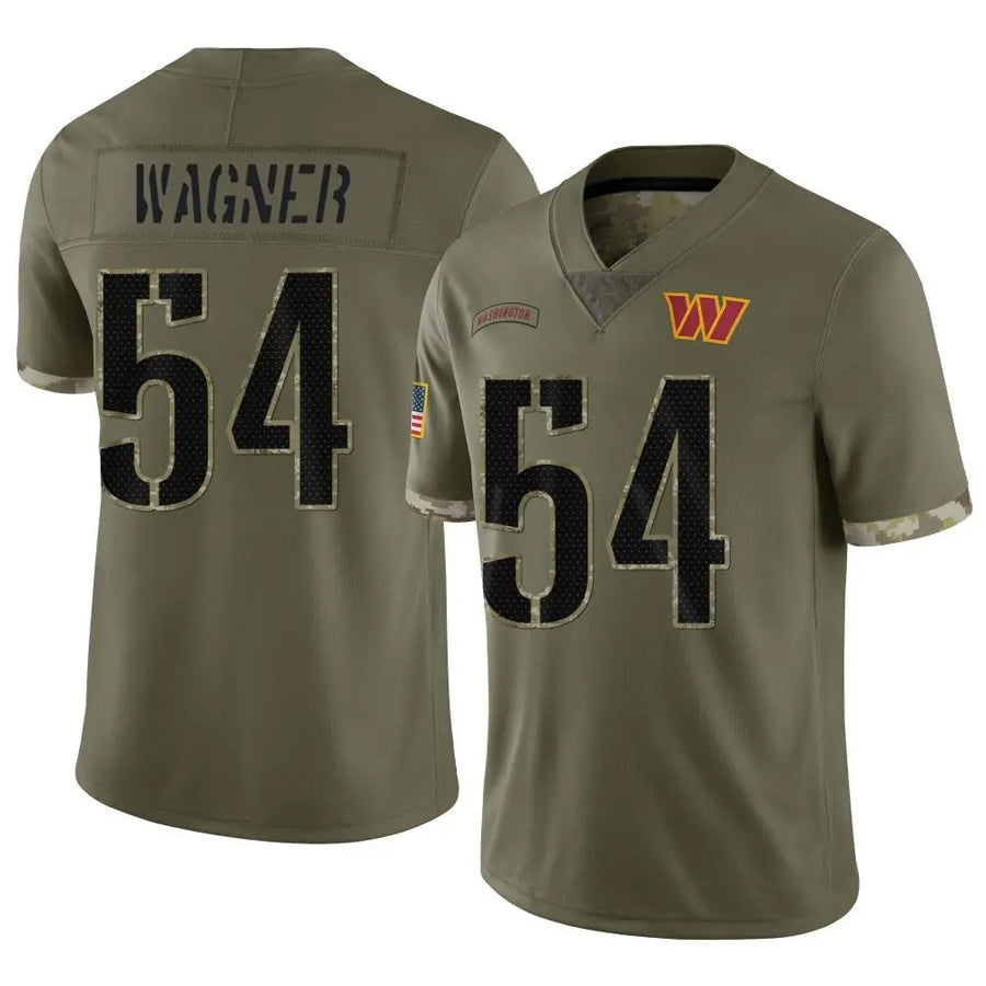 Kooe W.Commanders #54 Bobby Wagner Player Olive Salute To Service Limited Stitched Jerseys