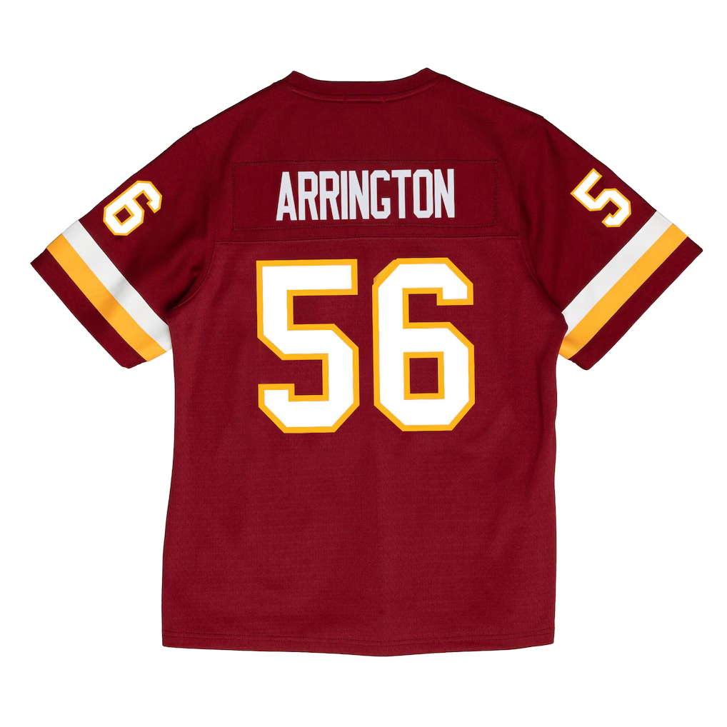 Kooe W.Commanders #56 LaVar Arrington Mitchell & Ness Burgundy 2001 Legacy Throwback Replica Jersey Stitched Puhic Game Jerseys