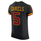 Kooe W.Commanders #5 Jayden Daniels Black Alternate Vapor F.U.S.E. Elite Stitched Jerseys