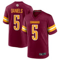 Kooe W.Commanders #5 Jayden Daniels Burgundy 2024 Draft First Round Pick Player Game Stitched Jerseys