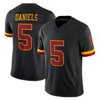 Kooe W.Commanders #5 Jayden Daniels Player Black Limited Vapor Home Game Stitched Jerseys