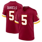 Kooe W.Commanders #5 Jayden Daniels Player Burgundy Game Home Stitched Jerseys