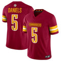 Kooe W.Commanders #5 Jayden Daniels Player Burgundy Vapor F.U.S.E. Limited Stitched Jerseys