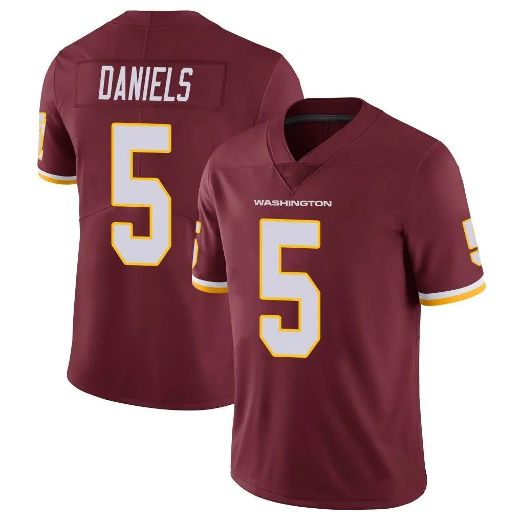 Kooe W.Commanders #5 Jayden Daniels Player Burgundy Vapor Limited Stitched Jerseys