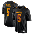Kooe W.Commanders #5 Jayden Daniels Player Carbon Black Fashion Stitched Jerseys