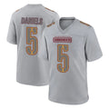 Kooe W.Commanders #5 Jayden Daniels Player Gray Atmosphere Fashion Home Game Stitched Jerseys