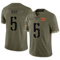 Kooe W.Commanders #5 Jayden Daniels Player Olive Salute To Service Limited Stitched Jerseys