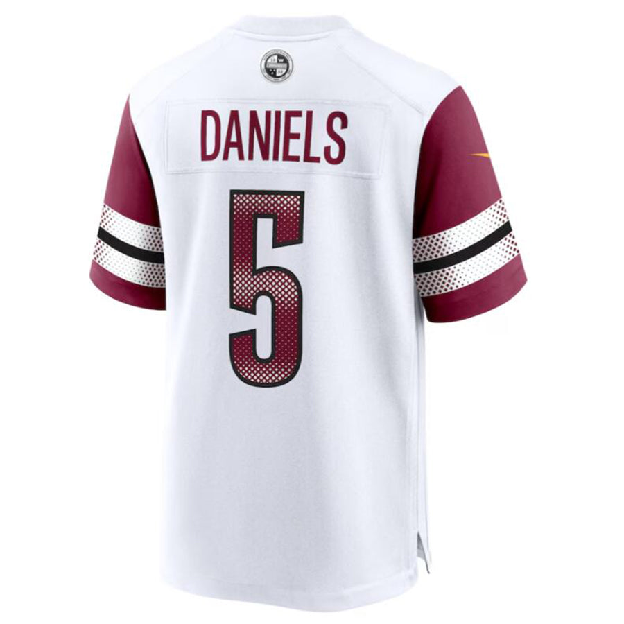 Kooe W.Commanders #5 Jayden Daniels White 2024 Draft First Round Pick Player Game Stitched Jersey