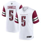 Kooe W.Commanders #5 Jayden Daniels White 2024 Draft First Round Pick Player Game Stitched Jerseys