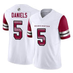 Kooe W.Commanders #5 Jayden Daniels White Vapor F.U.S.E. Limited Home Game Stitched Jerseys