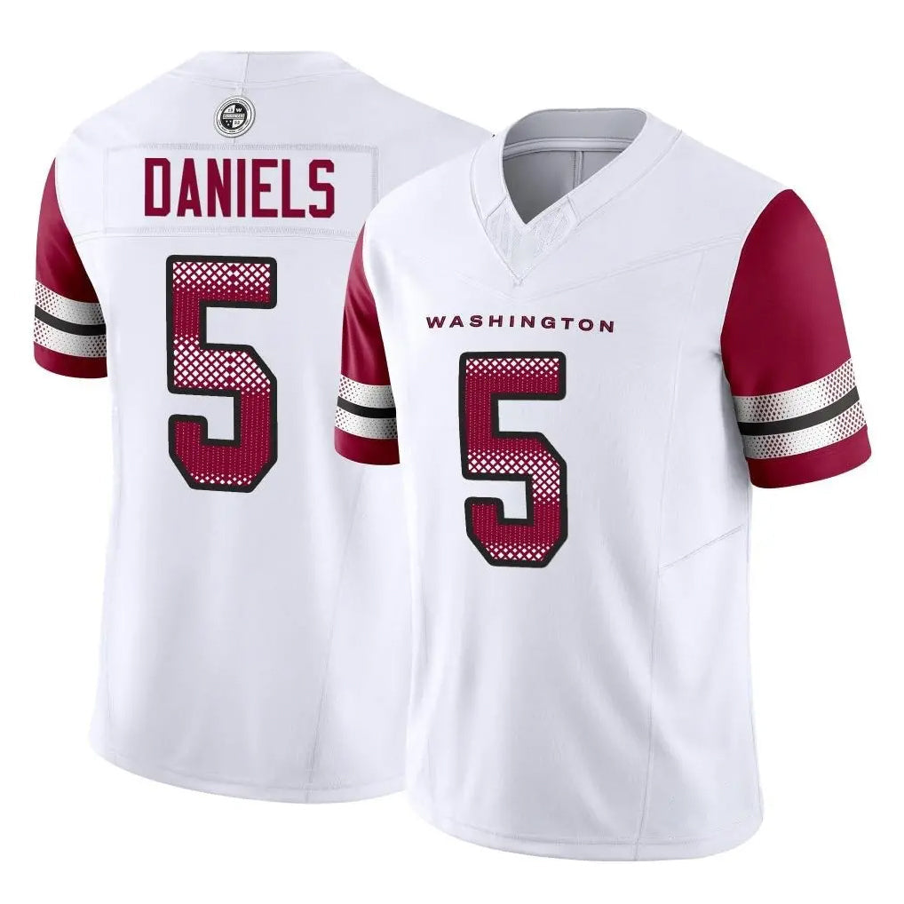 Kooe W.Commanders #5 Jayden Daniels White Vapor F.U.S.E. Limited Home Game Stitched Jerseys