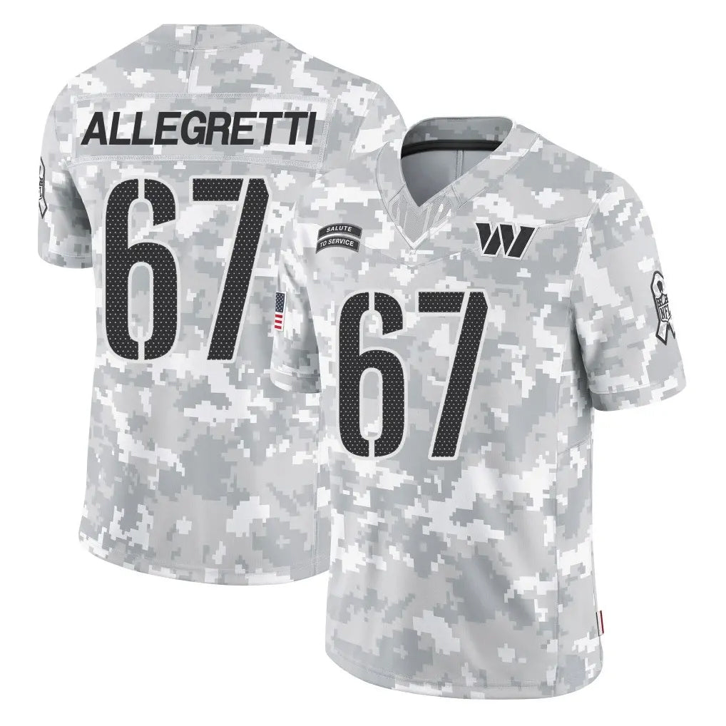 Kooe W.Commanders #67 Nick Allegretti Player Arctic Camo Limited Salute To Service Home Game Stitched Jerseys