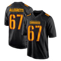 Kooe W.Commanders #67 Nick Allegretti Player Black Carbon Fashion Home Game Stitched Jerseys