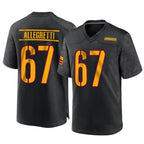 Kooe W.Commanders #67 Nick Allegretti Player Black Home Game Stitched Jerseys