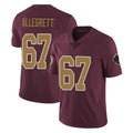 Kooe W.Commanders #67 Nick Allegretti Player Burgundy Alternate Vapor Untouchable Home Game Stitched Jerseys