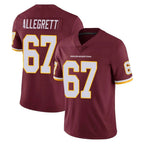 Kooe W.Commanders #67 Nick Allegretti Player Burgundy Limited Team Color Vapor Untouchable Home Game Stitched Jerseys