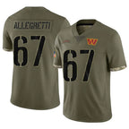 Kooe W.Commanders #67 Nick Allegretti Player Olive Salute To Service Limited Home Game Stitched Jerseys