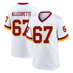 Kooe W.Commanders #67 Nick Allegretti Player White Home Game Stitched Jerseys