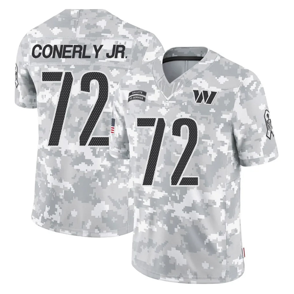 Kooe W.Commanders #72 Josh Conerly Jr. Player Arctic Camo Limited Salute To Service Home Game Stitched Jerseys
