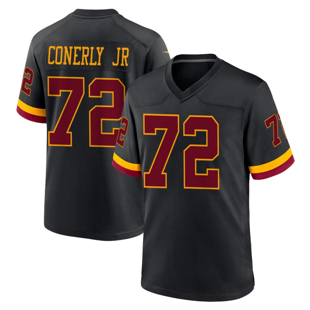 Kooe W.Commanders #72 Josh Conerly Jr. Player Black Limited Home Game Stitched Jerseys
