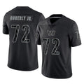 Kooe W.Commanders #72 Josh Conerly Jr. Player Black Limited Reflective Home Game Stitched Jerseys