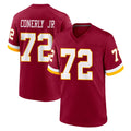 Kooe W.Commanders #72 Josh Conerly Jr. Player Burgundy Game Home Stitched Jerseys