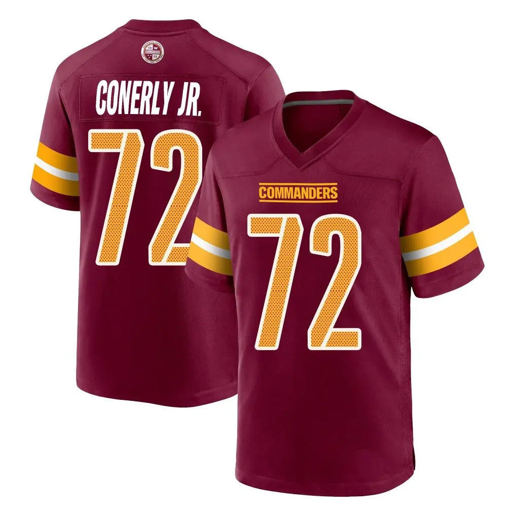 Kooe W.Commanders #72 Josh Conerly Jr. Player Burgundy Home Game Stitched Jerseys