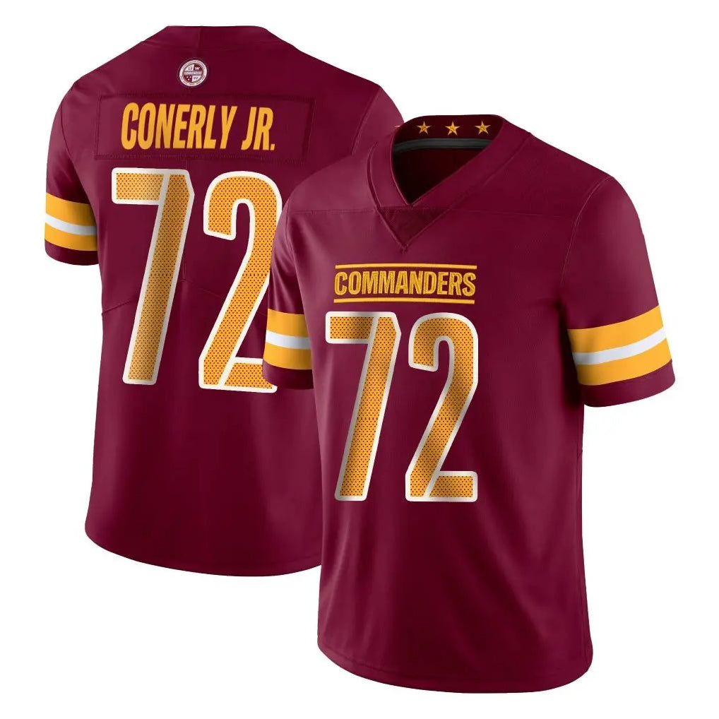 Kooe W.Commanders #72 Josh Conerly Jr. Player Burgundy Limited Vapor Home Game Stitched Jerseys