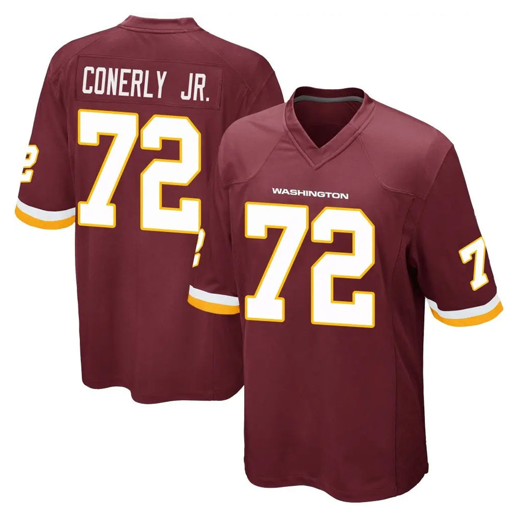 Kooe W.Commanders #72 Josh Conerly Jr. Player Burgundy Team Color Home Game Stitched Jerseys