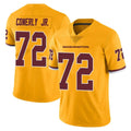 Kooe W.Commanders #72 Josh Conerly Jr. Player Gold Limited Color Rush Home Game Stitched Jerseys