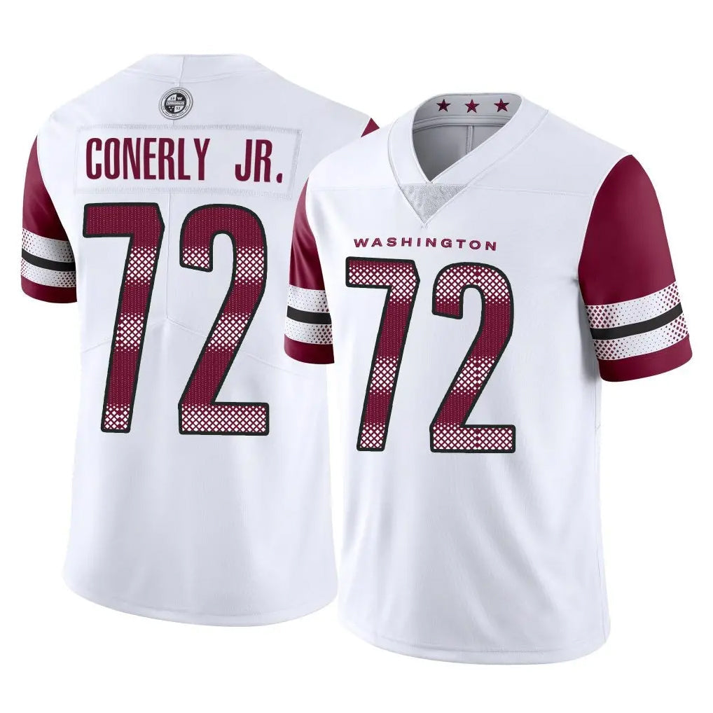 Kooe W.Commanders #72 Josh Conerly Jr. Player White Limited Vapor Home Game Stitched Jerseys