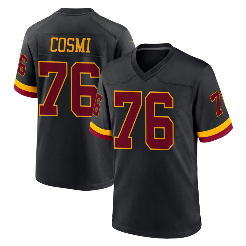 Kooe W.Commanders #76 Sam Cosmi Player Black Limited Home Game Stitched Jerseys