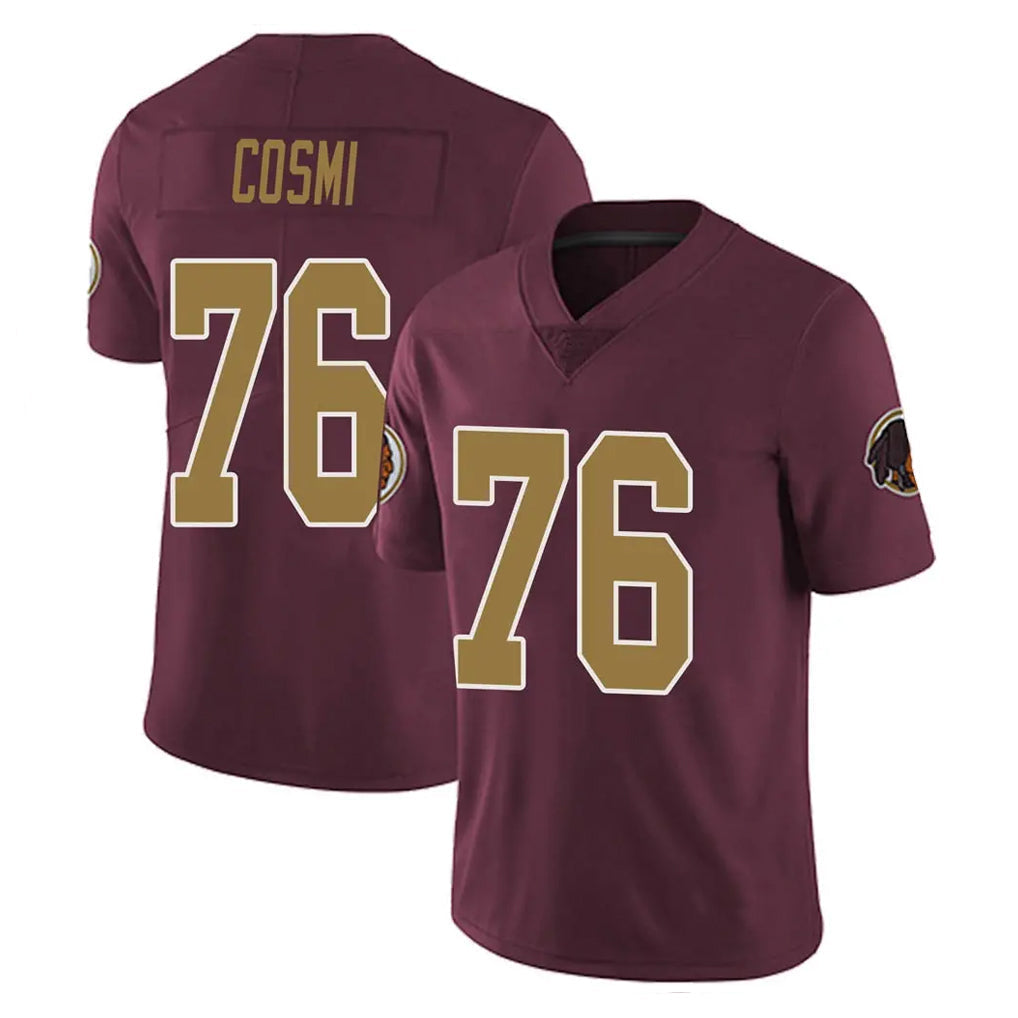 Kooe W.Commanders #76 Sam Cosmi Player Burgundy Alternate Vapor Untouchable Home Game Stitched Jerseys