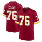 Kooe W.Commanders #76 Sam Cosmi Player Burgundy Game Home Stitched Jerseys