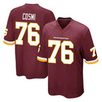 Kooe W.Commanders #76 Sam Cosmi Player Burgundy Team Color Home Game Stitched Jerseys