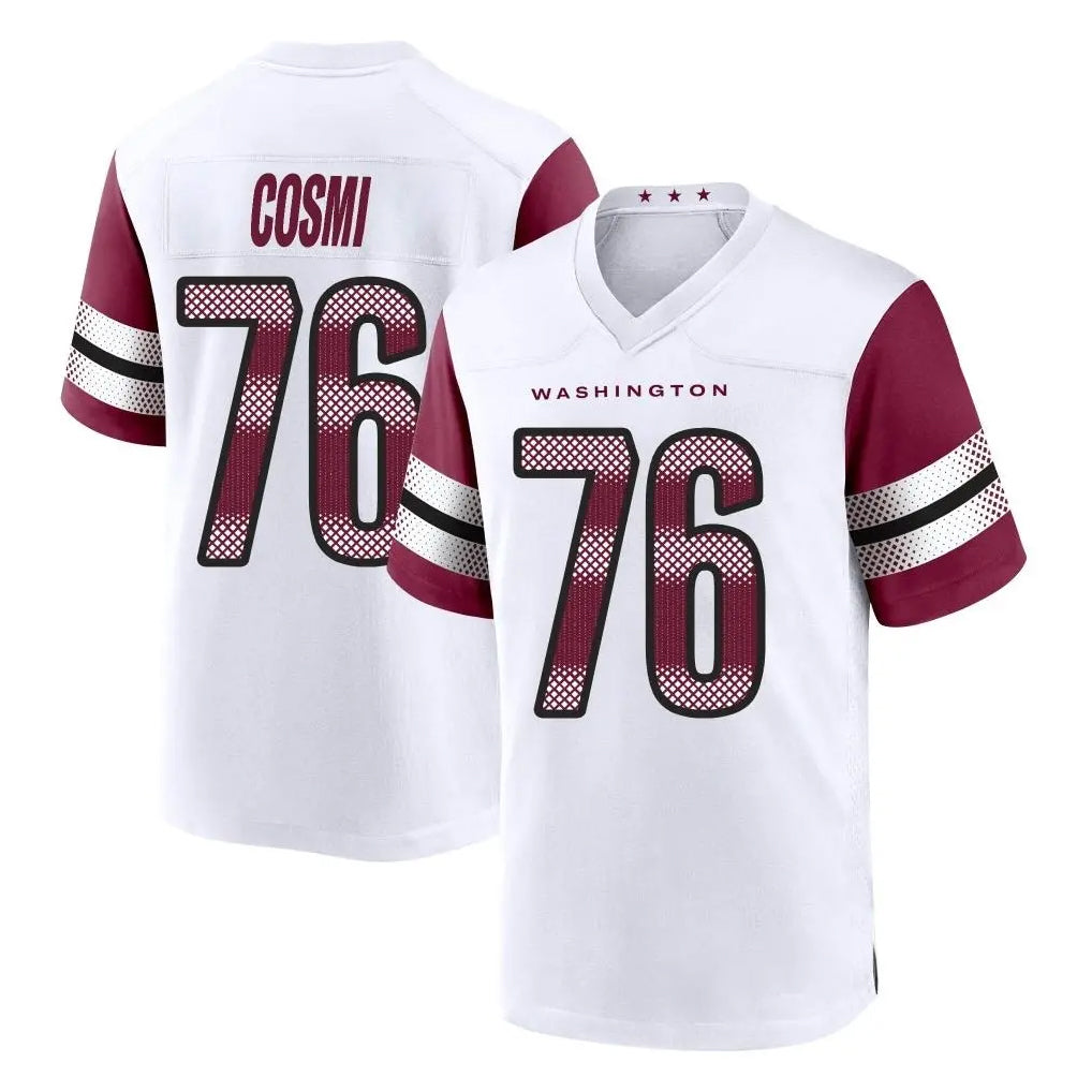 Kooe W.Commanders #76 Sam Cosmi Player White Game Home Stitched Jerseys