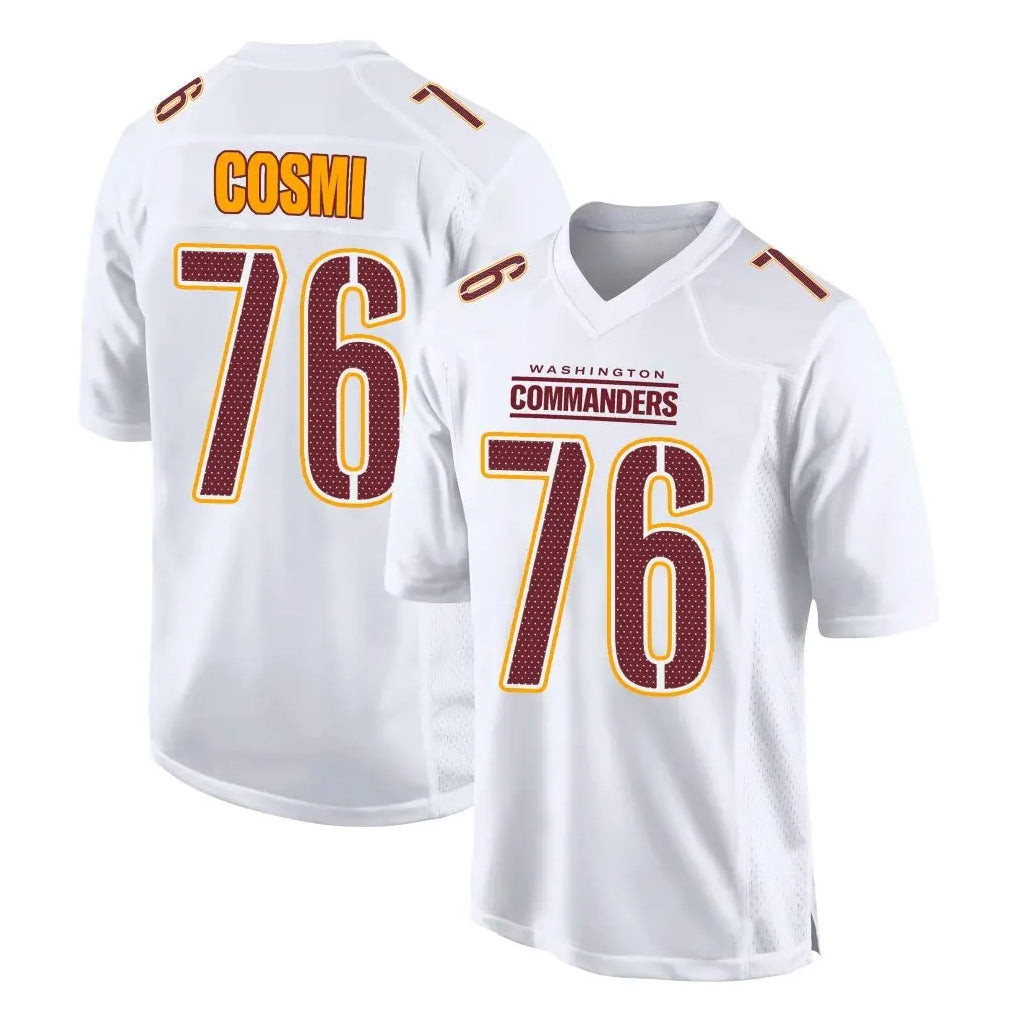 Kooe W.Commanders #76 Sam Cosmi Player White Tundra Fashion Home Game Stitched Jerseys